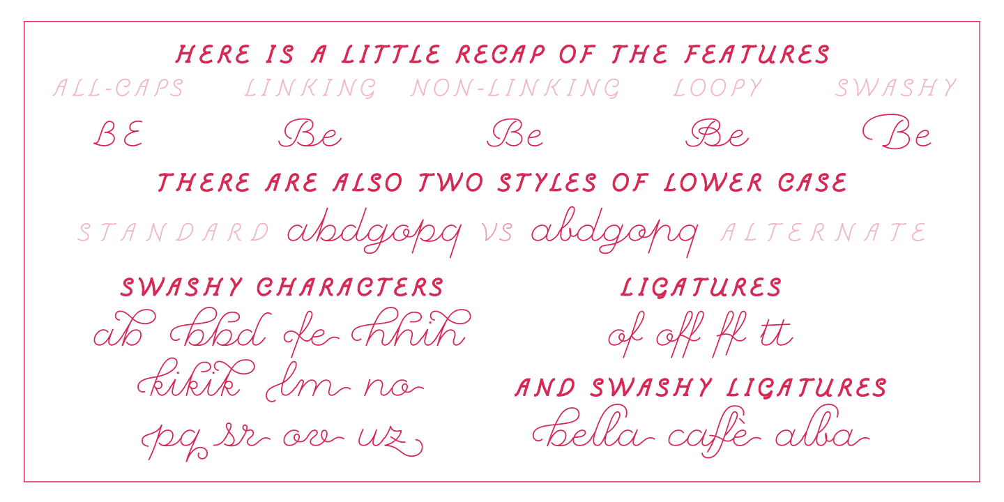 Beispiel einer Sapore regular-Schriftart
